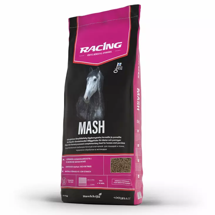 RACING MASH 20 Kg - Hevosrehut ja pelletit - 6417679046330 - 1