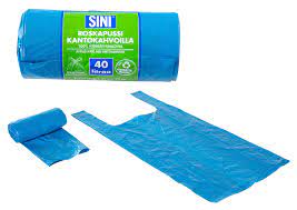 ROSKAPUSSI 40L KANTOKAHVOILLA SINI - Jätteiden lajittelu - 6423800145520 - 1