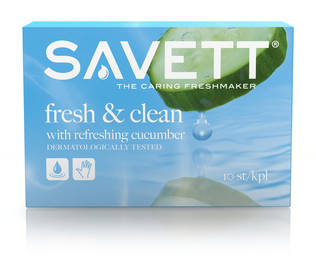 Savett 10kpl Fresh & Clean kosteuspyyhe - Intiimikosteuspyyhkeet - 7310613024250 - 1