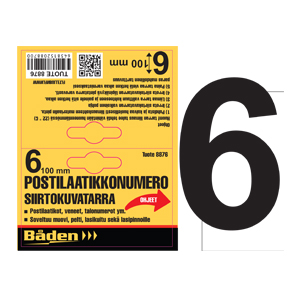 TARRANUMERO 6 - Talonnumerot ja talokirjaimet - 6438152088760 - 1