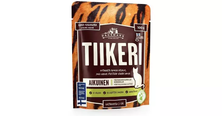 TIIKERI KANAA JA KALKKUNAA KASTIKKEESSA - Kissan märkäruoka - 6430066381210 - 1