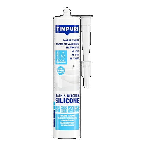 TIMPURI Bath & Kitchen silik valk 310ml - Silikonit - 6418091031270 - 1
