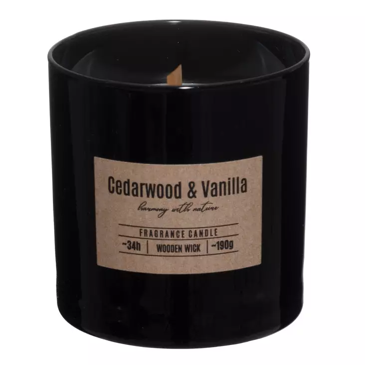 Valpe Tuoksukynttilä puinen sydän Cedarwood & Vanilla - Pöytäkynttilät ja tuoksukynttilät - 5906927038650 - 1