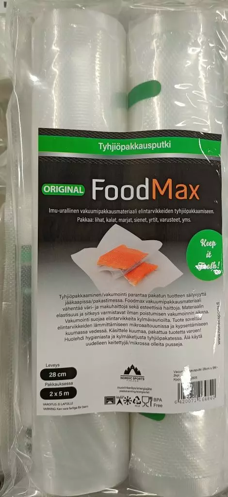 VAKUUMIPAKKAUSRULLA 28 CM X 5M - Vakuumikoneet ja vakuumipussit - 6420071064840 - 1