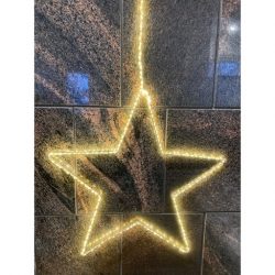 VALOTÄHTI HOPEA 30 CM 150 LED - Valaistut kranssit ja kuuset - 6438159312950 - 1