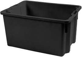 VARASTOLAATIKKO MUSTA 50 L - Laatikot - 6410416269870 - 1