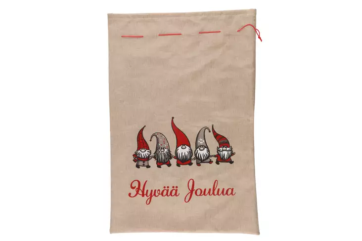 Winteria Lahjasäkki Xmas Joy 60x90 cm - Joulutekstiilit - 6410413317130 - 1