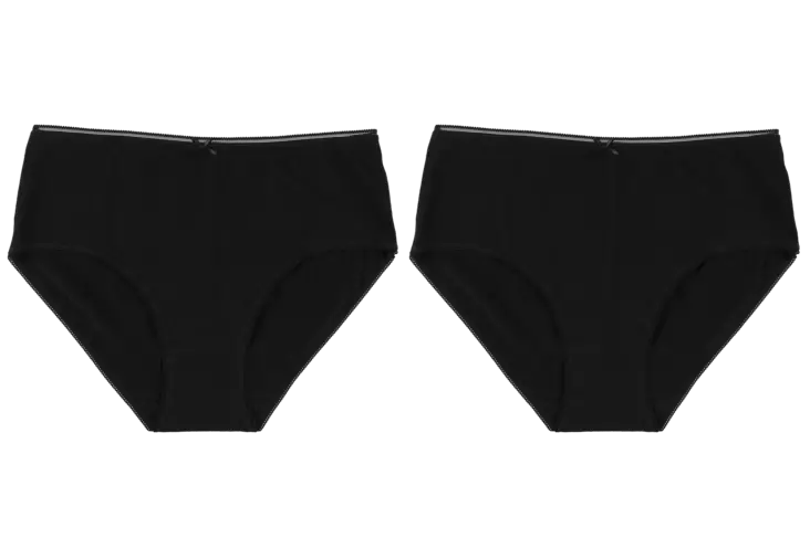 Acces Maxi alushousut 2-pack musta XL - Naisten alushousut - 6410416466460 - 1