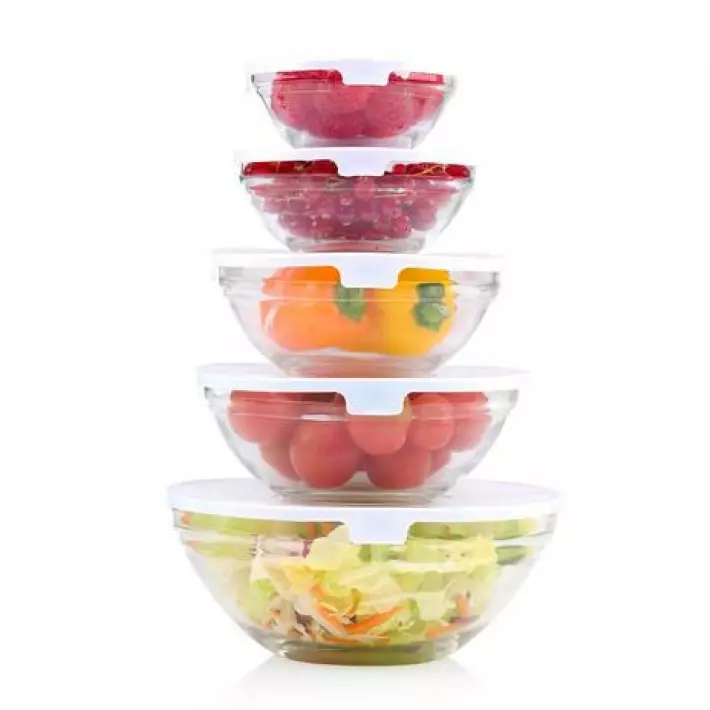 Alpina Lasikulhosetti 10-osainen - Ruuansäilytysrasiat - 8711252559650 - 1