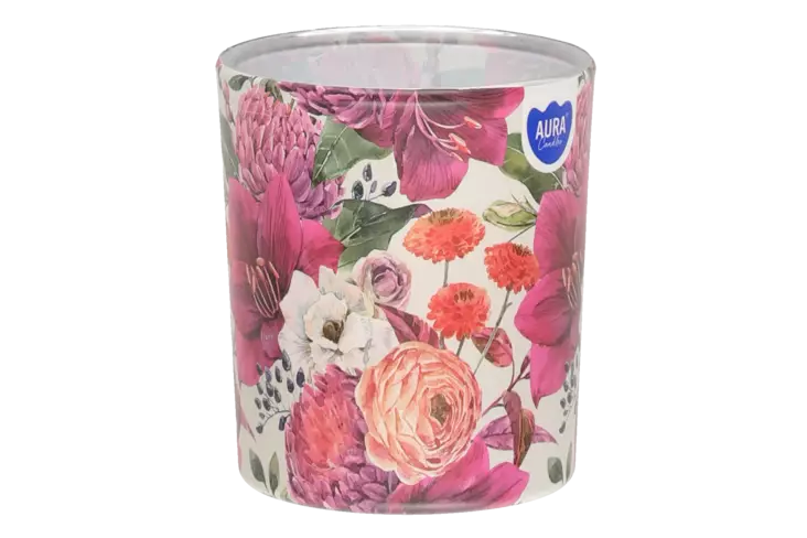 Aura Tuoksulasikynttilä Floral Inspiration - Pöytäkynttilät ja tuoksukynttilät - 5906927031880 - 1