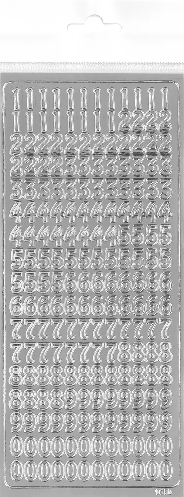 ÄV-TARRA NUMEROT hopea - Tee-se-itse DIY - 6417715093090 - 2