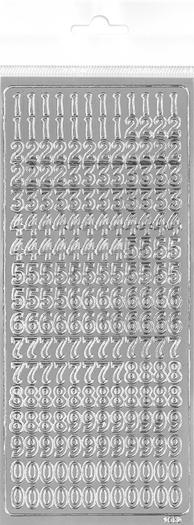 ÄV-TARRA NUMEROT hopea - Tee-se-itse DIY - 6417715093090 - 1