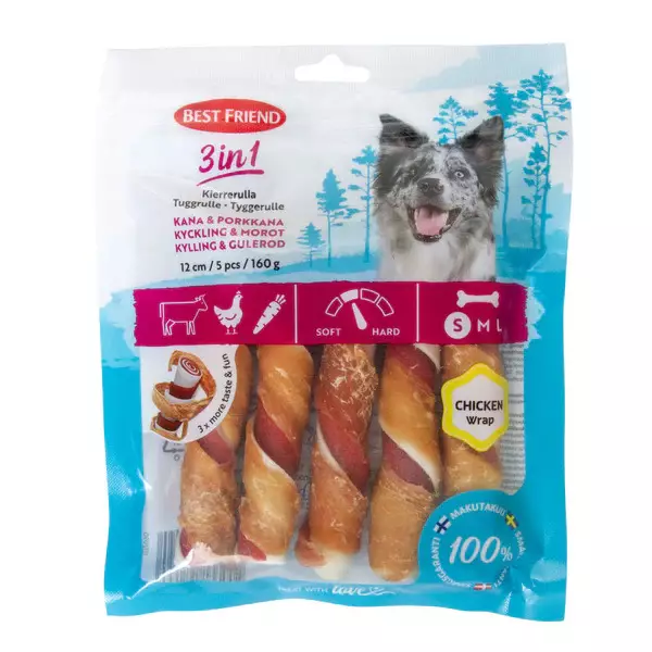 BF 3in1 KIERRERULLA KANA & PORKKANA - Koiran makupalat - 5700551172090 - 1