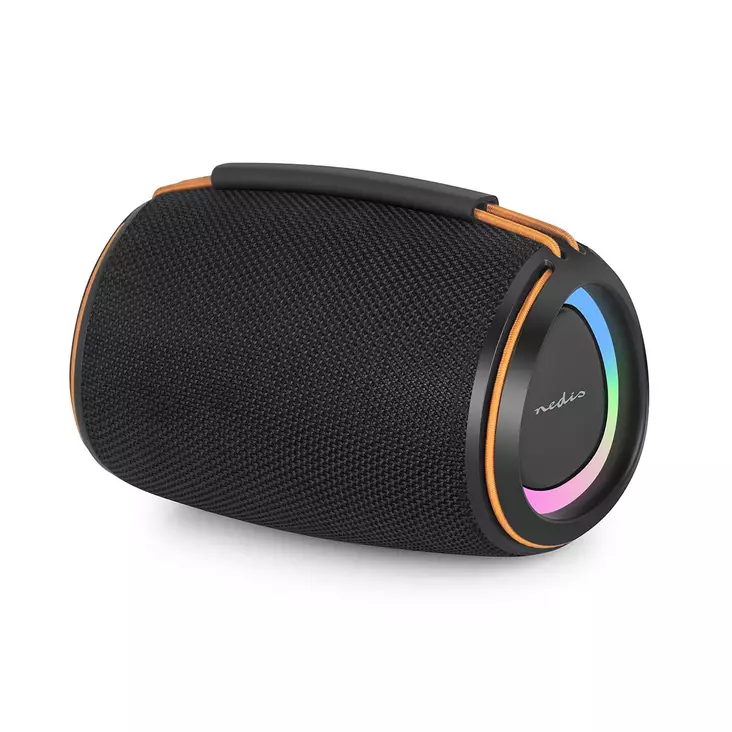 Nedis Bluetooth-kaiutin 40 W, IPX4, musta/oranssi - Langattomat kaiuttimet - 5412810475360 - 1