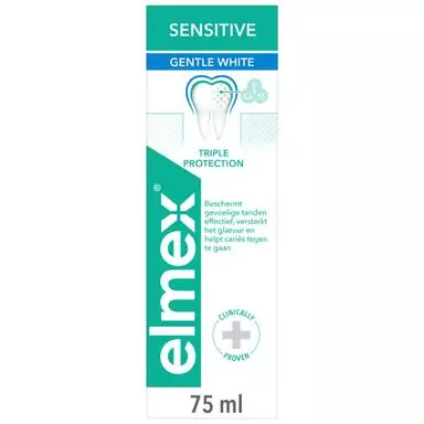 ELMEX GENTLE WHITE SENSITIVE 75ML - Suunhoito, hammastahnat ja -harjat - 8718951651890 - 1