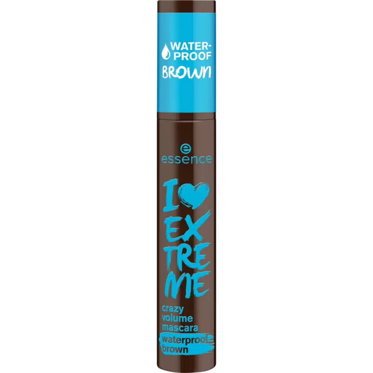 Essence I LOVE EXTREME crazy volume mascara waterproof brown 01 - Meikit - 4059729583260 - 1