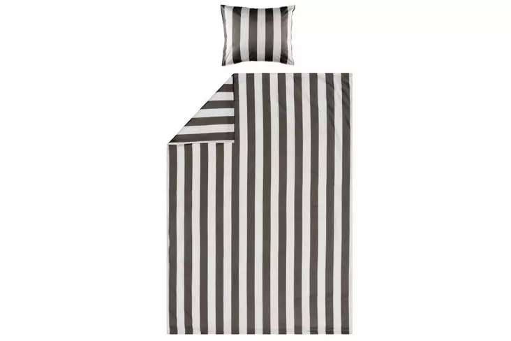 Fanni K Pussilakanasetti Hanko graniitti 150x210 cm, 50x60 cm - Vuodevaatteet - 6410416436050 - 1