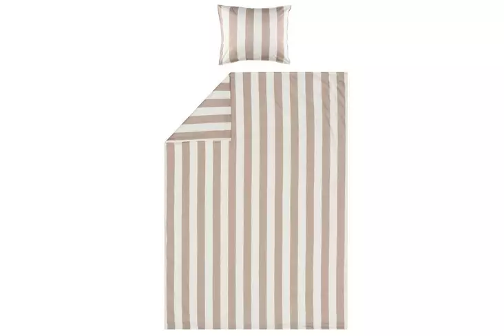 Fanni K Pussilakanasetti Hanko hiekka 150x210 cm, 50x60 cm - Vuodevaatteet - 6410416434780 - 1