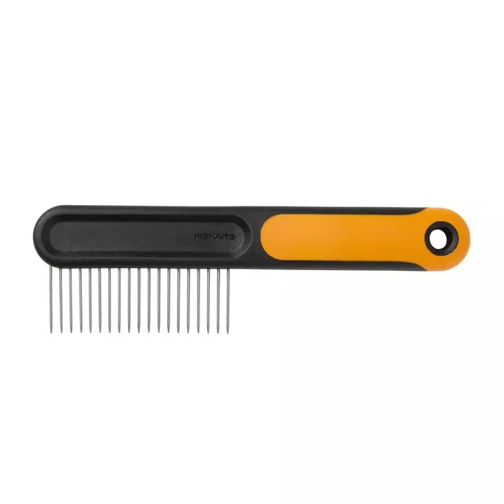 Fiskars Lemmikin harvapiikkinen kampa - Koiran trimmaus ja turkinhoito - 0046561816490 - 1
