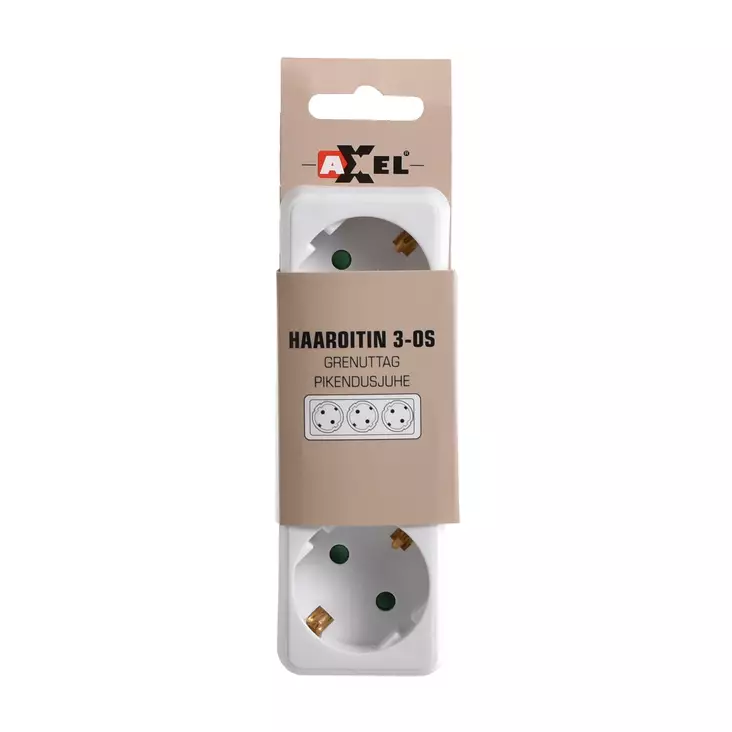 HAAROITIN 3-os vaaka IP20 - Haaroituspistorasiat - 6438152079140 - 1