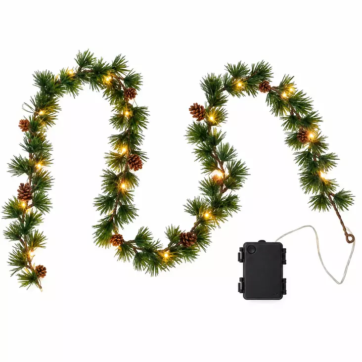 Havuköynnös LED-koristevalo 140 cm 20 LED – paristokäyttöinen - Koristevalot - 6438506024420 - 1