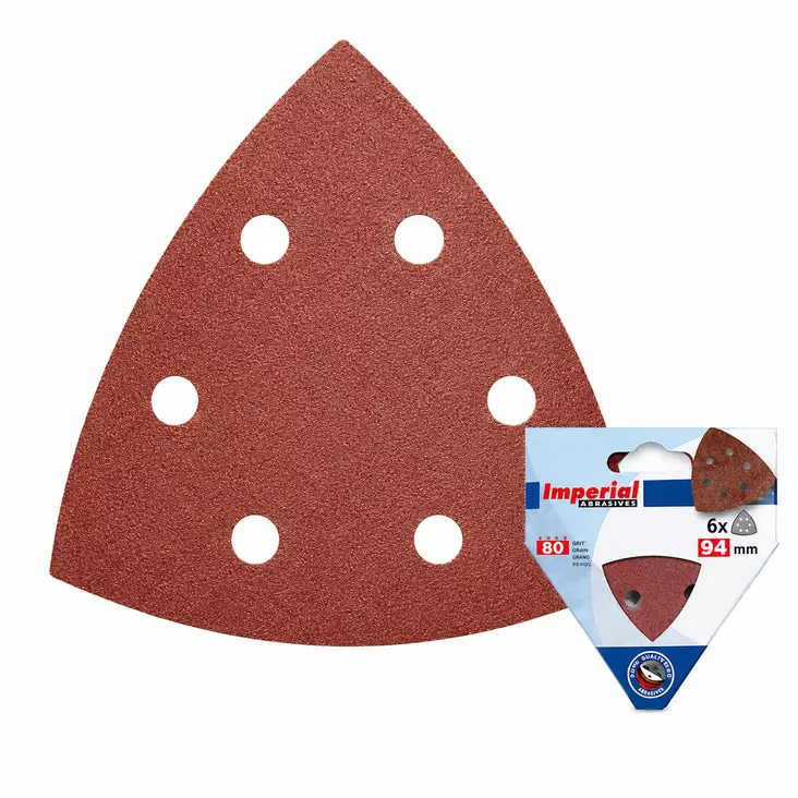 Hiomakolmio 94mm 6kpl K80 - Hiomapaperit - 8010626031410 - 1
