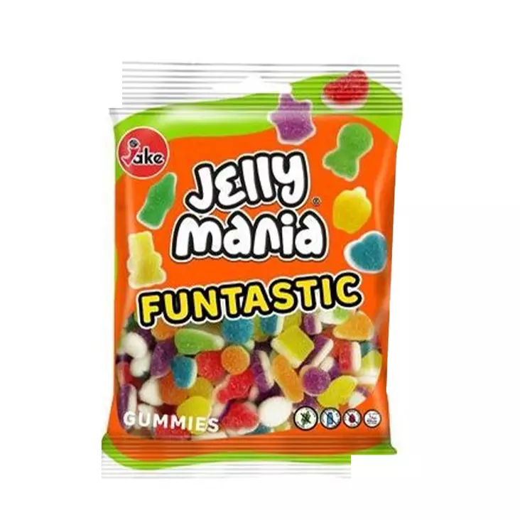 JELLY MANIA FUNTASTIC 100G - Makeispussit, -patukat ja tikkarit - 8412147570520 - 1