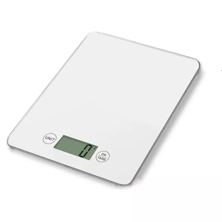 Keittiövaaka valkoinen lasi - Talousvaa'at - 6430037751240 - 1