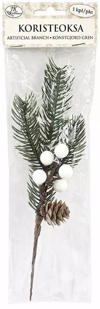 Koristeoksa iso valkoinen - Joulukorttiaskartelu - 6417715037780 - 1