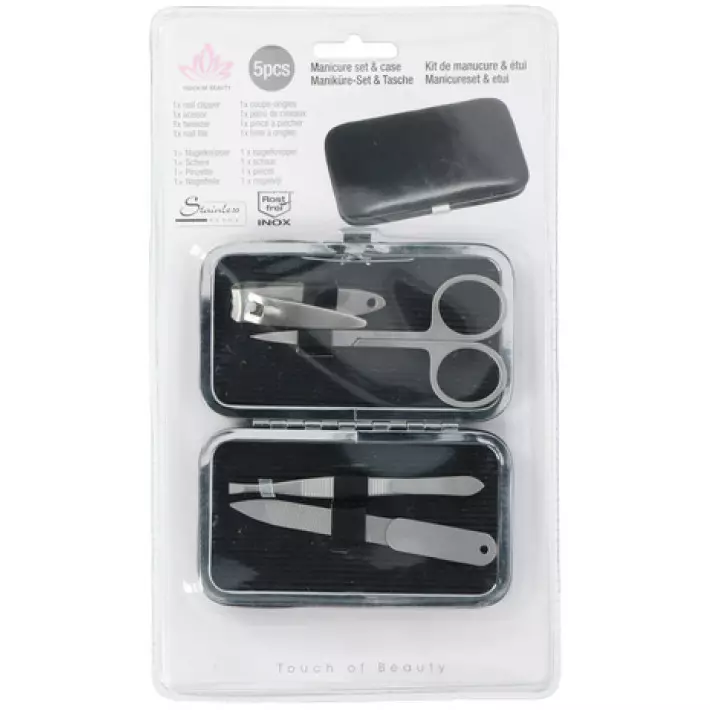 Manikyyrisetti 5-osainen kotelossa - Kynsienhoito - 8711252541730 - 1