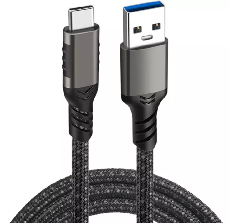 Mobia kaapeli USB-A -> USB-C, 60W, 5 Gbps, 1m, musta - Muut puhelintarvikkeet - 6430076523280 - 1