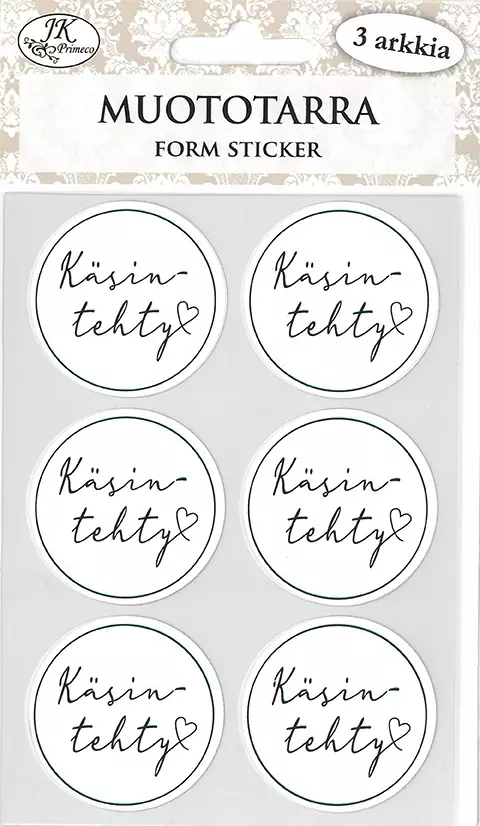 Muototarra Käsintehty musta 3ark - Joulukorttiaskartelu - 6417715089420 - 1