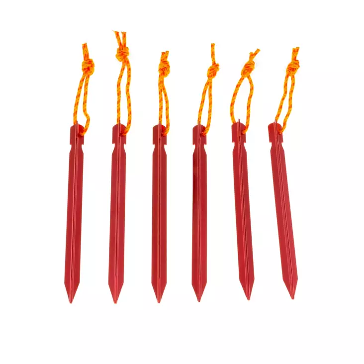 NORTREK MAAPIIKIT 6KPL ALUMIINIA - Teltat ja telttatarvikkeet - 6420071112060 - 1