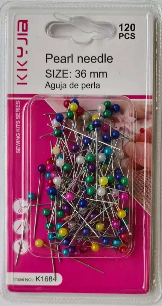 NUPPINEULAT 120 kpl/pkt 36 mm - Neulat ja puikot - 6438159386890 - 1