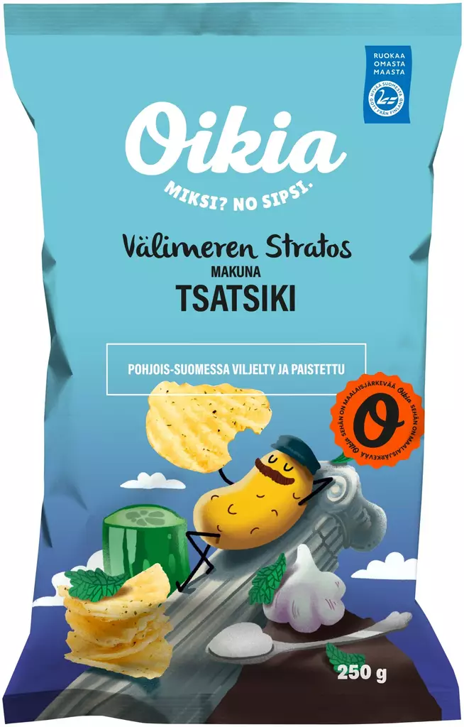 Oikia Välimeren Stratos Tsatsiki 250g - Sipsit - 6430013254710 - 1