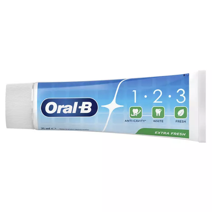 ORAL-B 1-2-3 EXTRA FRESH HAMMASTAH. 75ML - Suunhoito, hammastahnat ja -harjat - 8006540948200 - 1