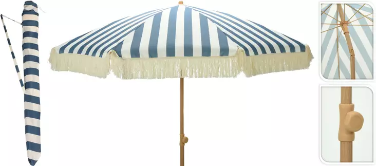 Päivänvarjo Sininen 200 cm - Aurinkovarjot - 8720573984430 - 1