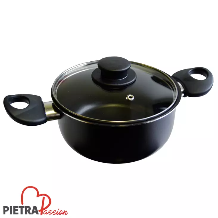 PIETRA KATTILA 18 cm 2,2 L LASIKANSI - Paistinpannut - 6438096109330 - 1