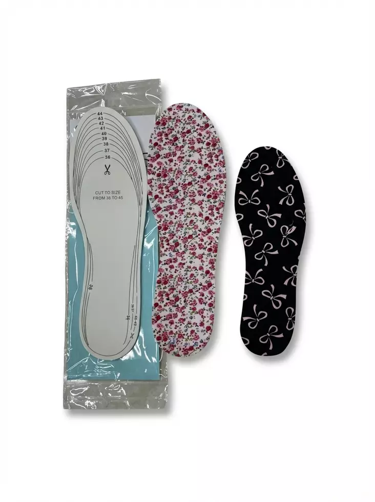 Pohjalliset kukka/rusettikuosi - Pohjalliset - 6438506009540 - 1