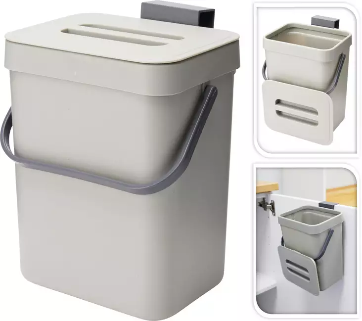 Roskakori Harmaa 3L - Jätteiden lajittelu - 8721037635240 - 1