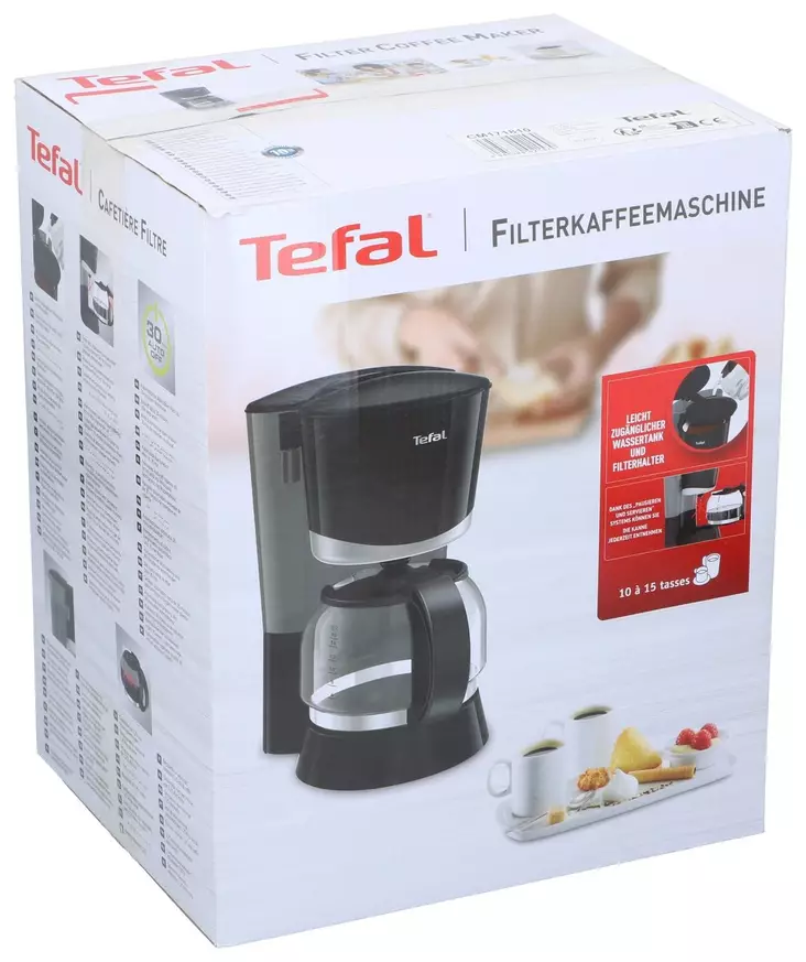 Tefal Vita CM1718 kahvinkeitin 1,25 L - Kahvinkeittimet - 3045380021570 - 1