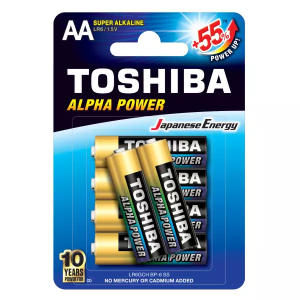 Toshiba AA 4+2 kpl/pkt - Alkaliparistot - 4904530591860 - 1