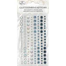 Glittertarralaj. Sininen/hopea - Tee-se-itse DIY - 6417715024551 - 1