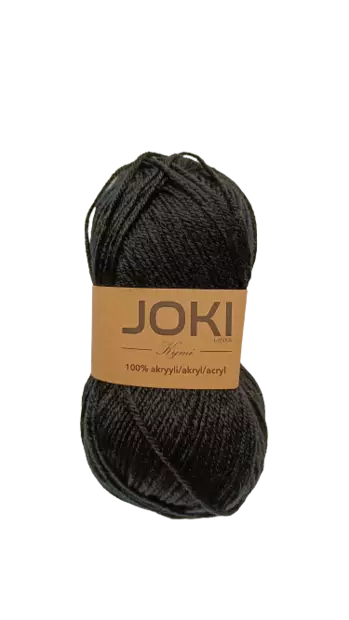 JOKI-KYMI AKRYYLILANKA musta - Neulelangat ja virkkuulangat - 6438159319621 - 1