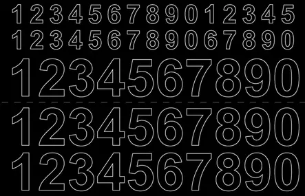 NUMERO ARKKI 0-9 13/26 MM MUSTA IP - Talonnumerot ja talokirjaimet - 7317900169281 - 1