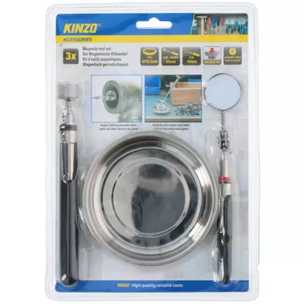 Kinzo Magneetti setti 3-osainen - Muut käsityökalut - 8711252154541 - 1