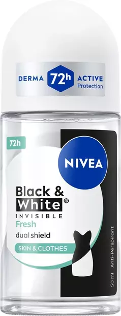 NIVEA DEO ROLL-ON 50ML B&W FRESH 50ML - Naisten deodorantit - 0000042449201 - 1