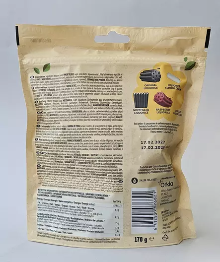 PANDA NATURAL LIQOURICE MIX 170G - Makeispussit, -patukat ja tikkarit - 6412500076821 - 2