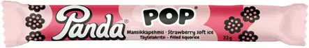 PANDA POP MANSIKKAPEHMIS TÄYTELAKRITSI - Makeispussit, -patukat ja tikkarit - 6412500073431 - 1