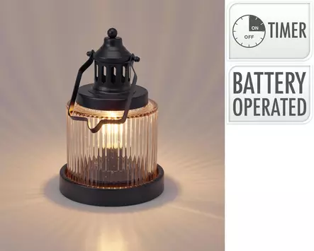 Paristokäyttöinen LED-lyhty 14X22 cm - LED lyhdyt - 8721461115431 - 1